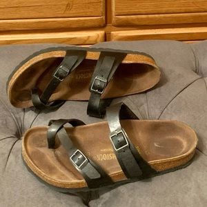 Graceful Licorice Birkenstock Mayari Birko-Flor, 38R